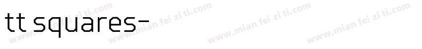 tt squares字体转换